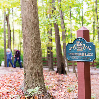 Friendship Woods official plaque