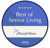 2026 Best of Senior Living Awards badge