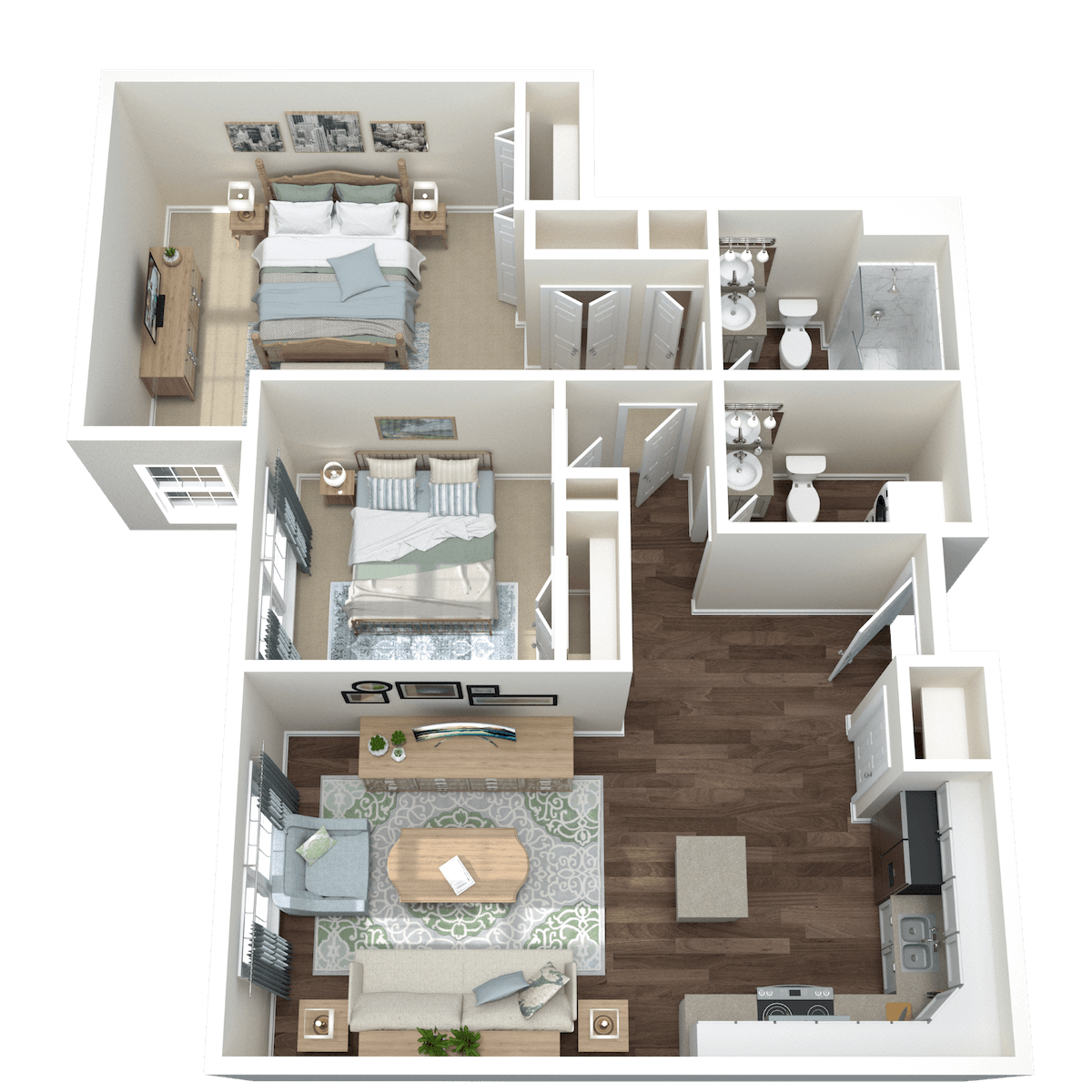 Independent Living floor plan Buckeye 3D model