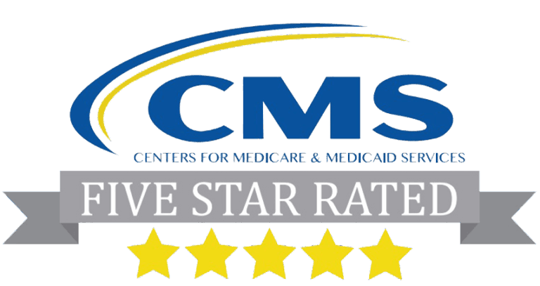 Centers for Medicare & Medicaid Services Five-Star Rated badge