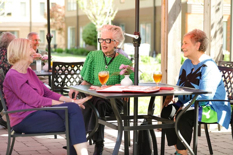 Outdoor Patio Social Gathering