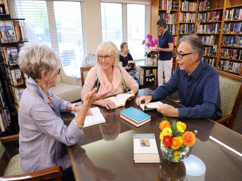 Book Discussion in a Library