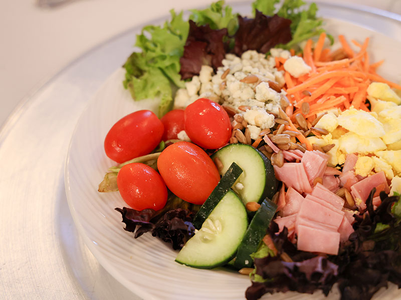 plated salad