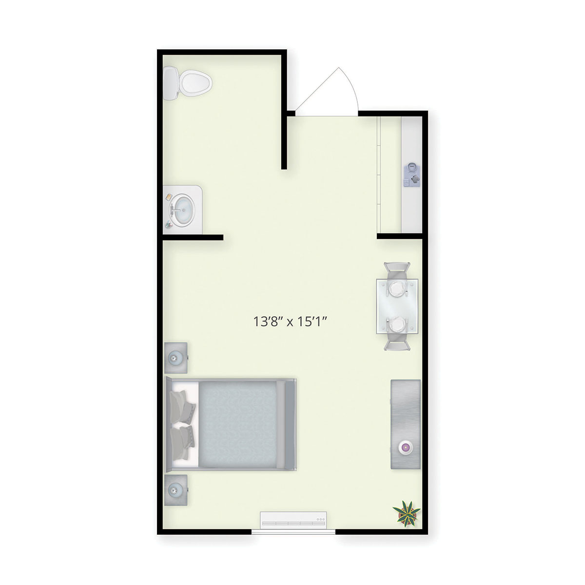 Scarlet Oak floor plan for memory care