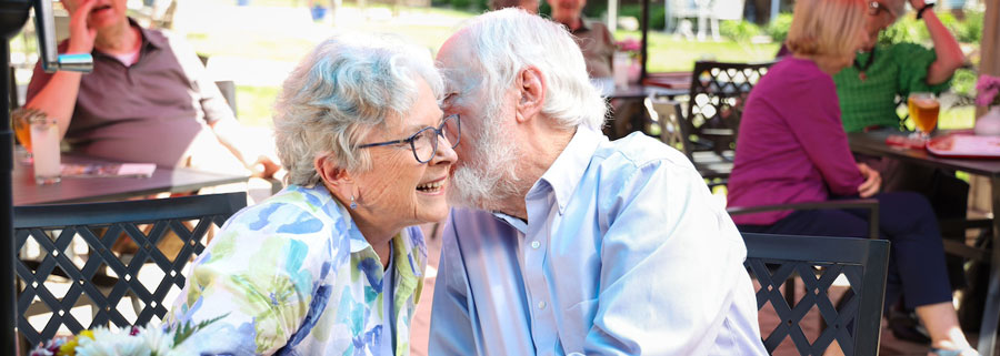 A senior couple