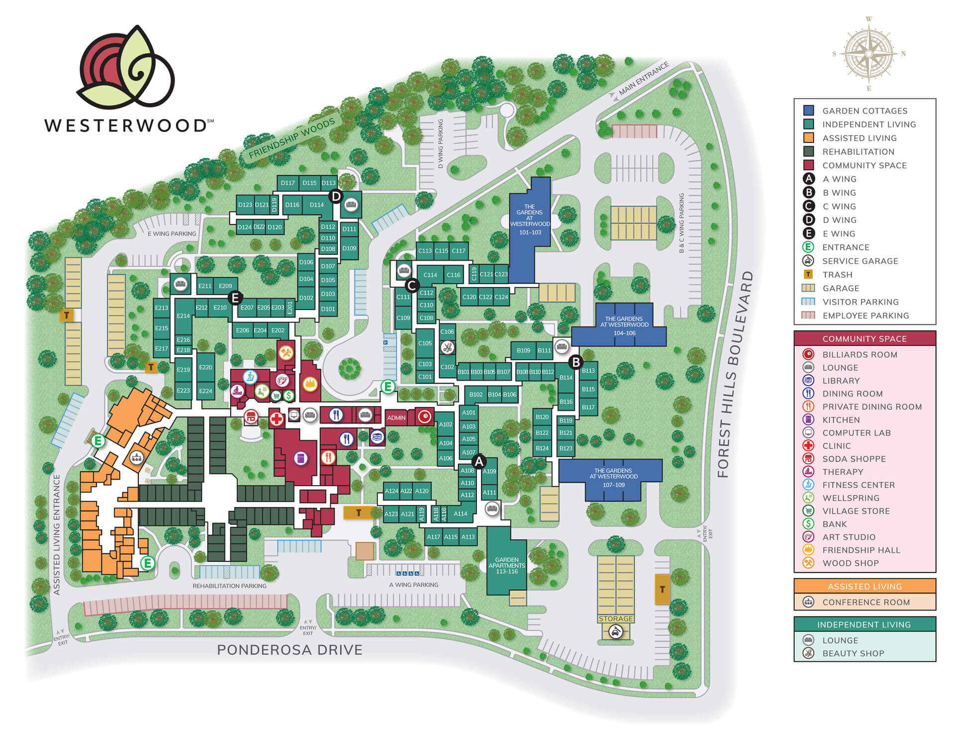 Westerwood Campus Map
