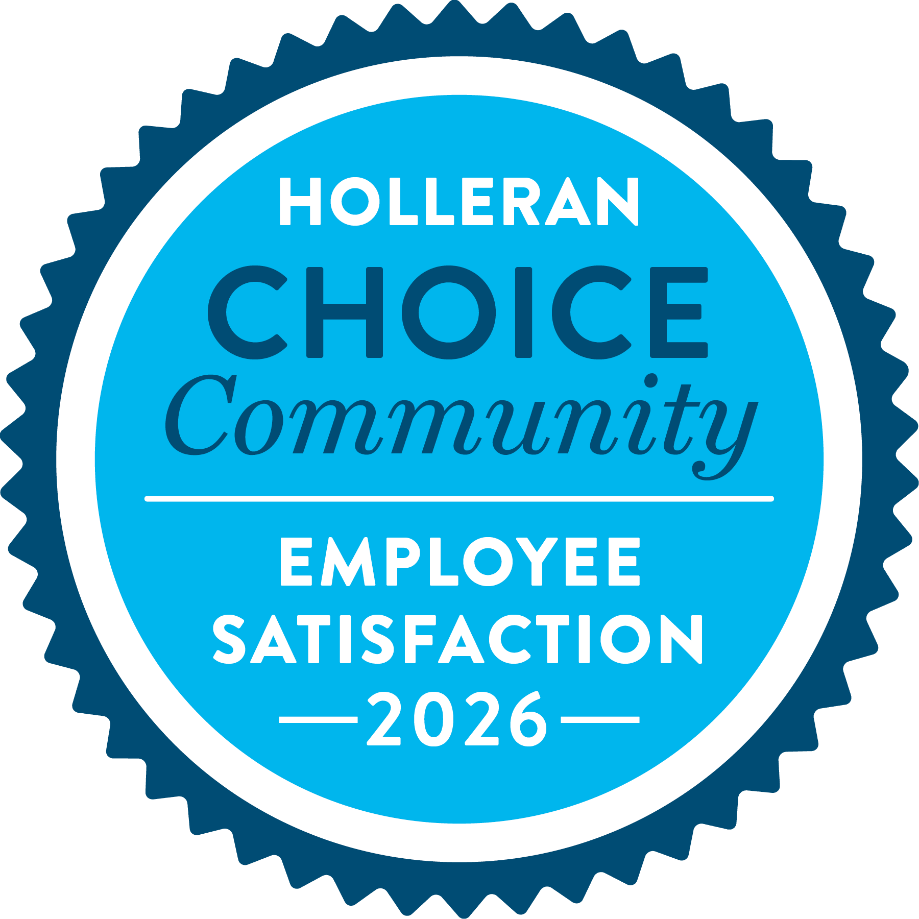 Holleran Choice Community Employee Satisfaction 2026 badge