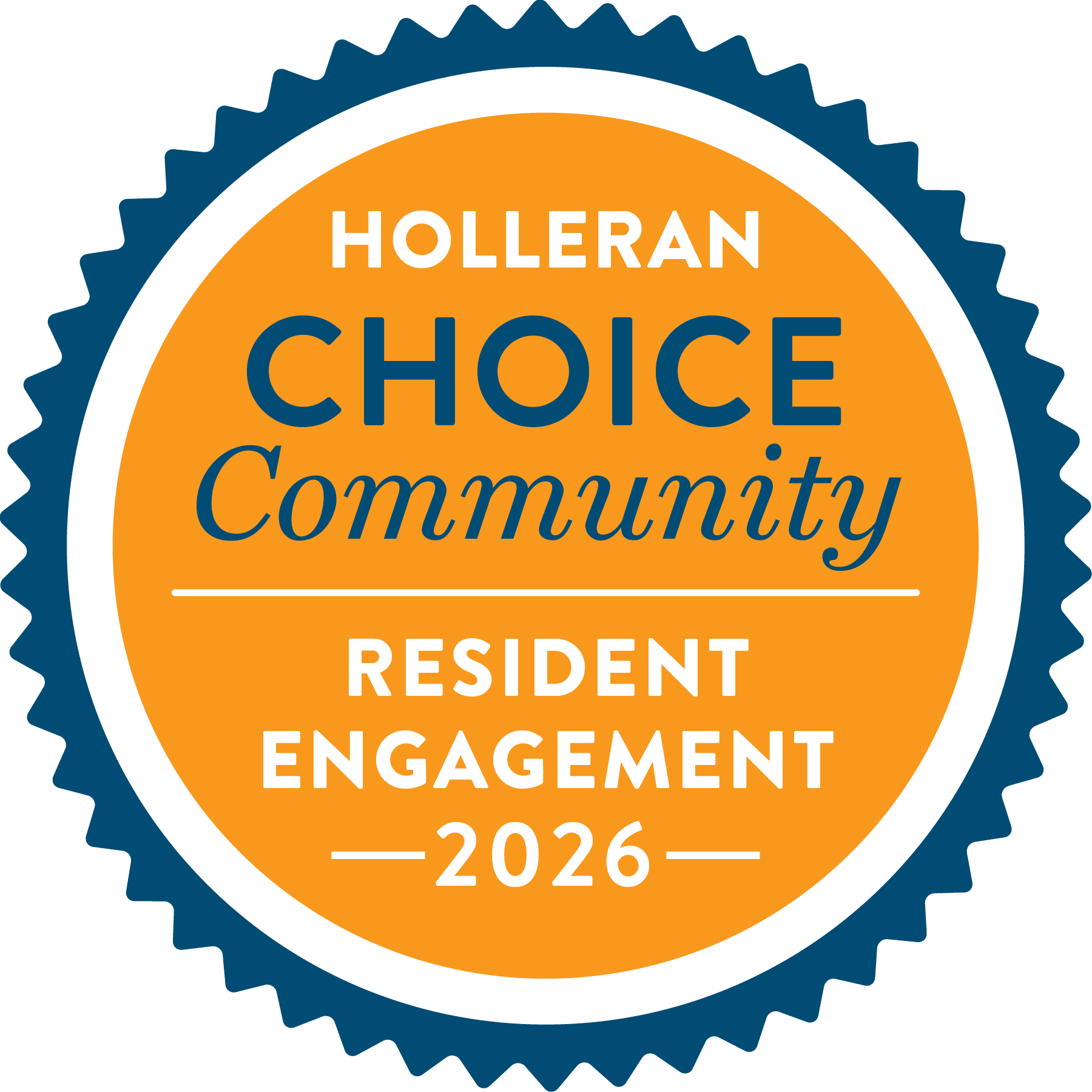 Holleran Choice Community Resident Engagement 2026 badge